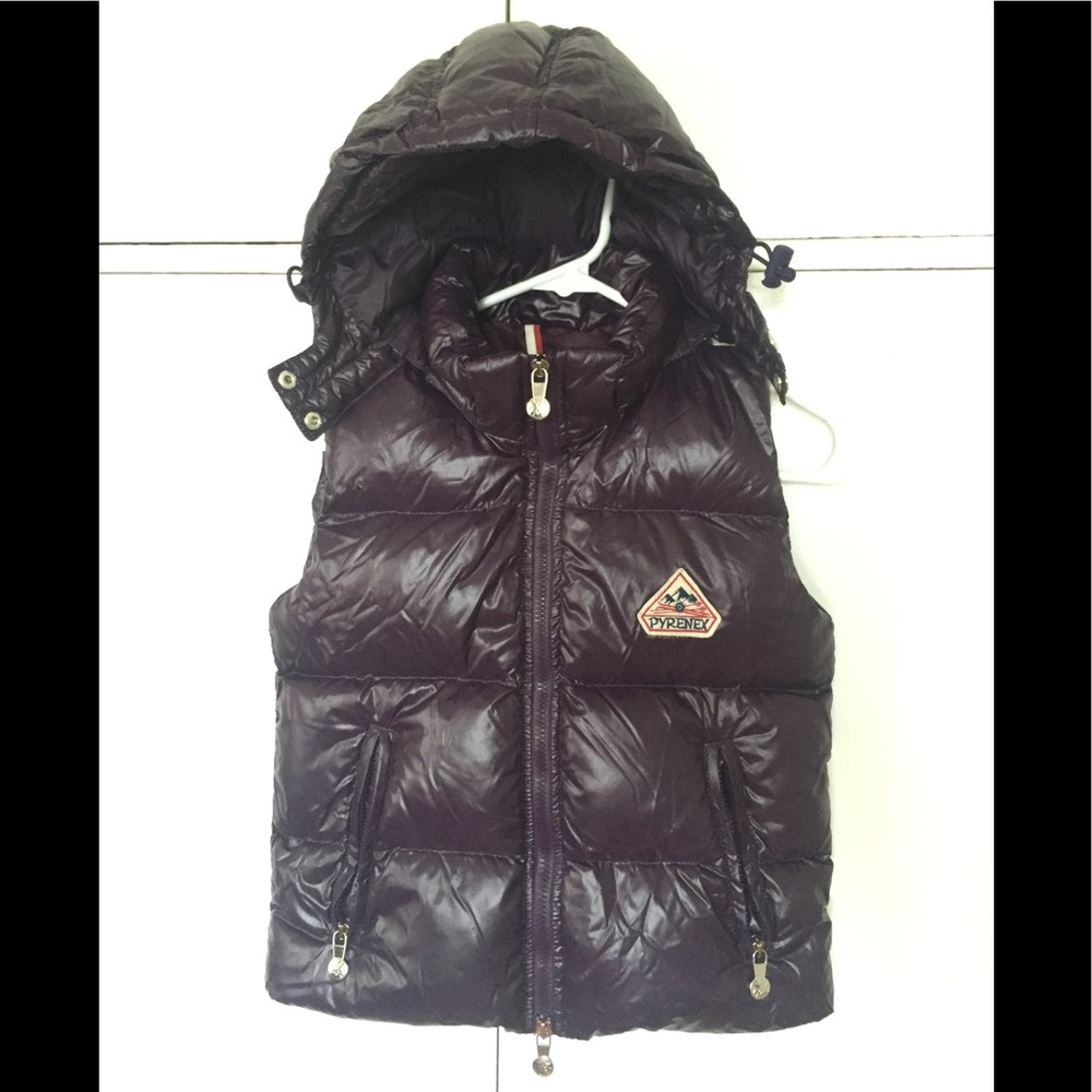 Pyrenex Spoutnic Kid 10Y Purple Hooded Puffy Vest